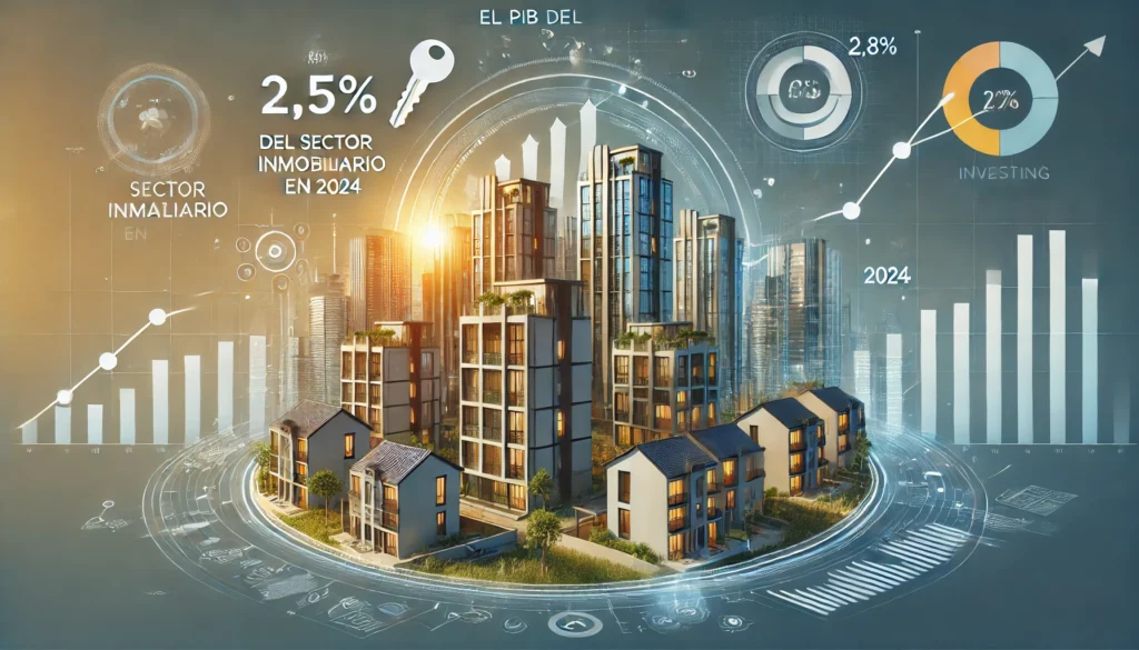 El PIB del sector inmobiliario crecería entre 2,5% y 2,8% en 2024